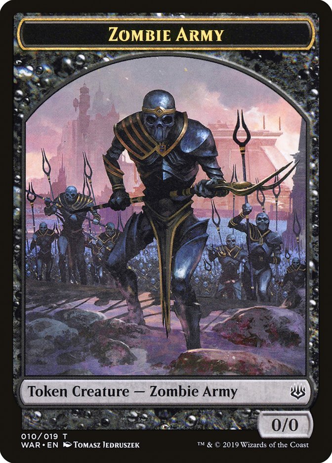 Zombie Army Token (010/019) [War of the Spark Tokens] | Chromatic Games