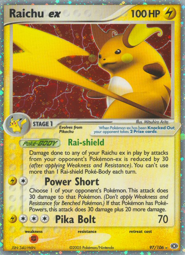 Raichu ex [Emerald] | Chromatic Games