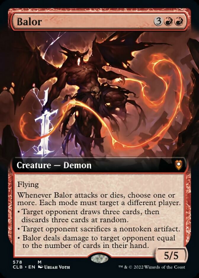 Balor (Extended Art) [Commander Legends: Battle for Baldur's Gate] | Chromatic Games