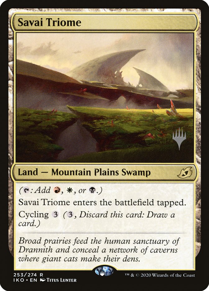 Savai Triome (Promo Pack) [Ikoria: Lair of Behemoths Promos] | Chromatic Games