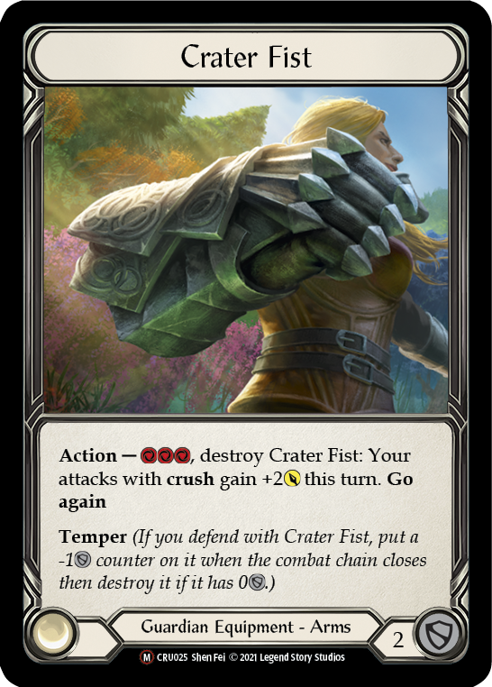 Crater Fist [U-CRU025] (Crucible of War Unlimited)  Unlimited Rainbow Foil | Chromatic Games