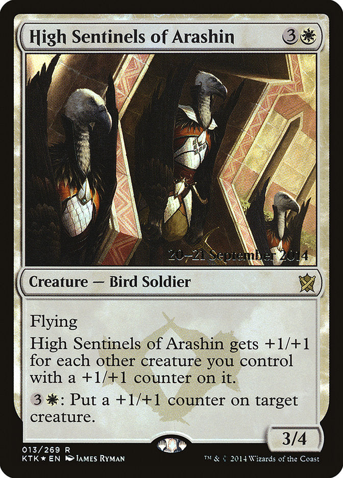 High Sentinels of Arashin [Khans of Tarkir Prerelease Promos] | Chromatic Games