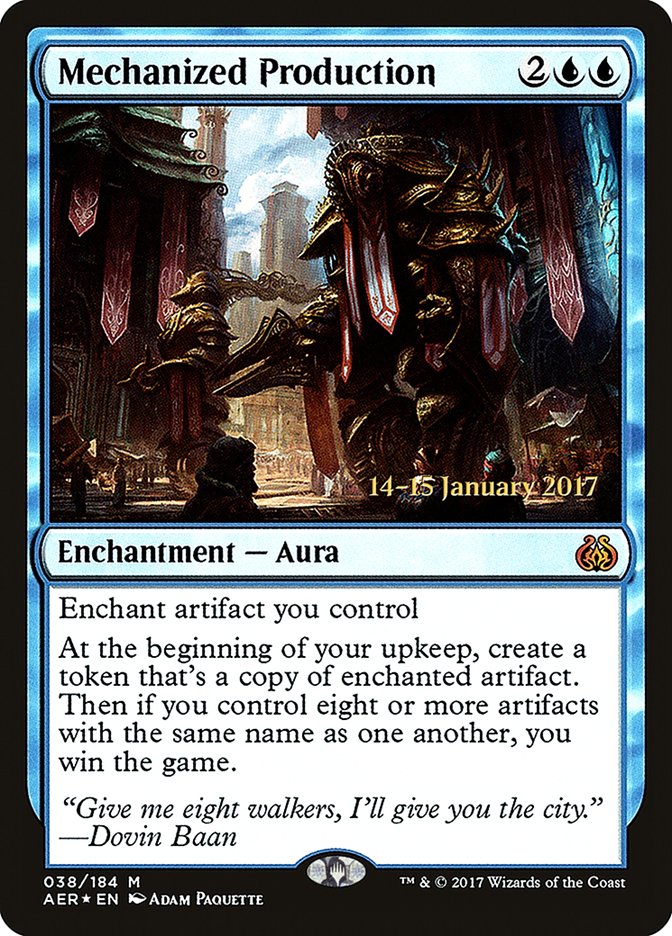 Mechanized Production [Aether Revolt Prerelease Promos] | Chromatic Games