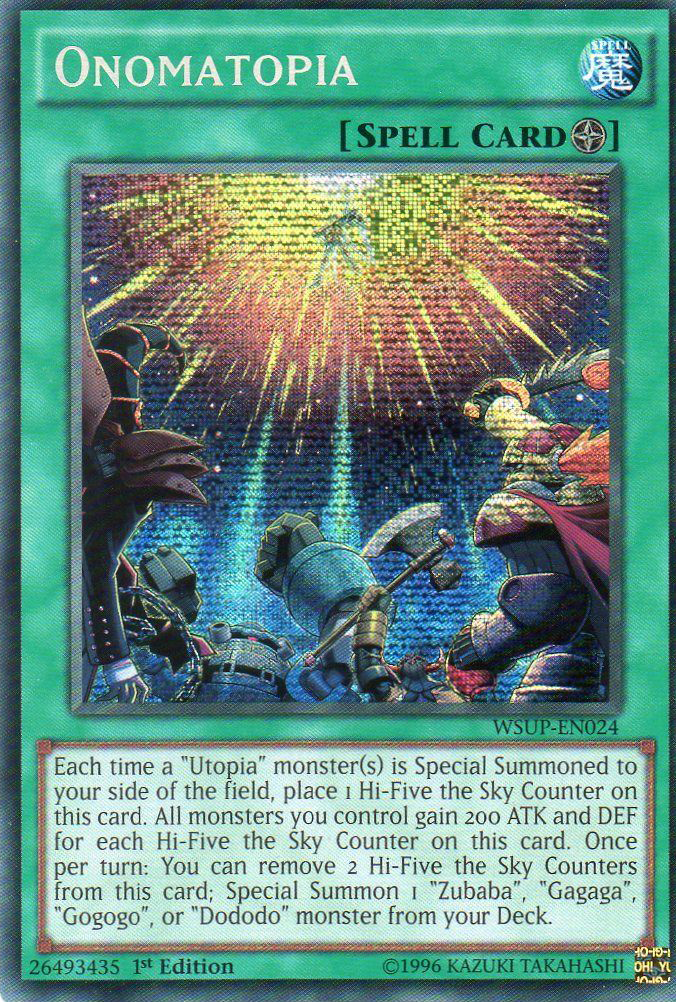 Onomatopia [WSUP-EN024] Prismatic Secret Rare | Chromatic Games