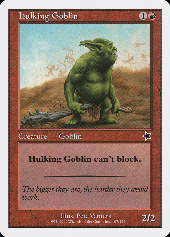 Hulking Goblin [Starter 1999] | Chromatic Games