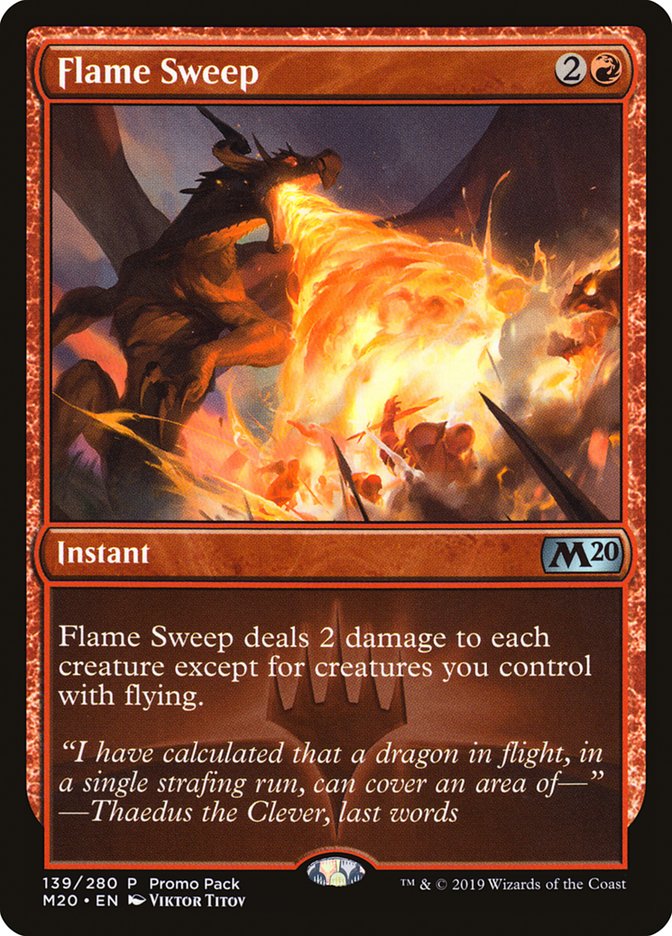 Flame Sweep (Promo Pack) [Core Set 2020 Promos] | Chromatic Games