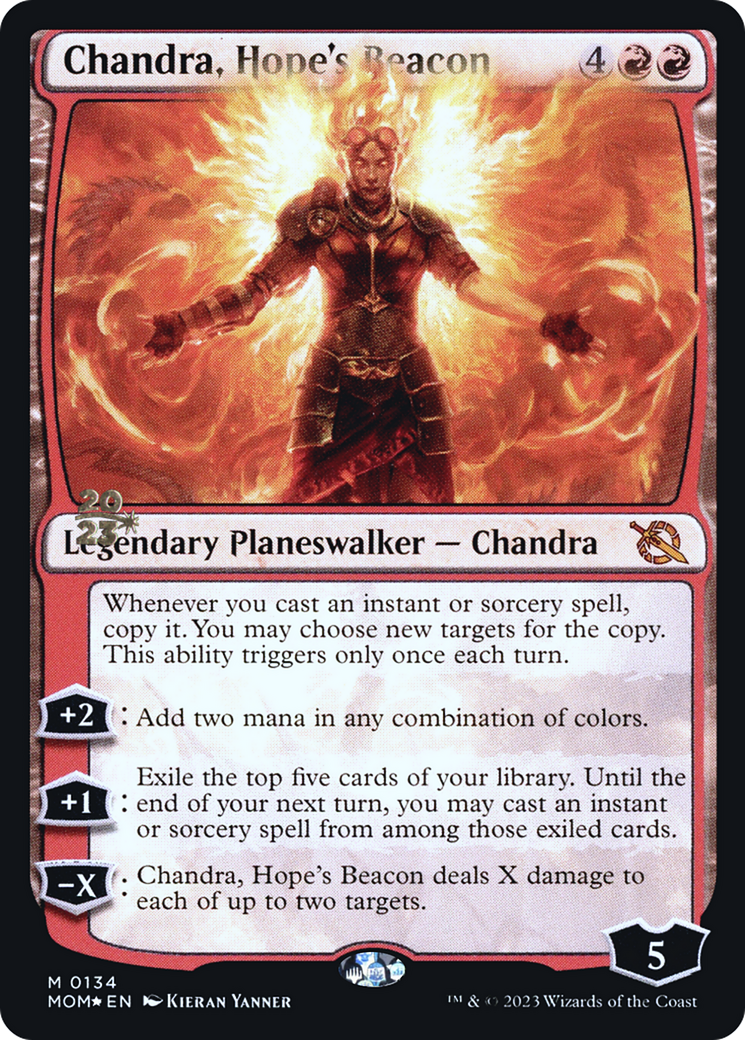 Chandra, Hope's Beacon [March of the Machine Prerelease Promos] | Chromatic Games