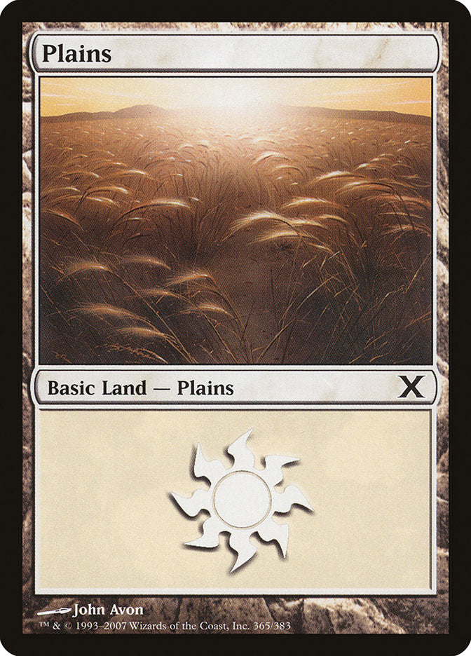 Plains (365) [Tenth Edition] | Chromatic Games