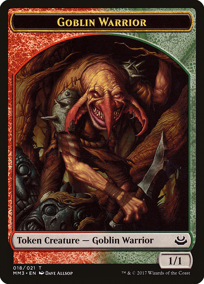 Goblin Warrior Token [Modern Masters 2017 Tokens] | Chromatic Games