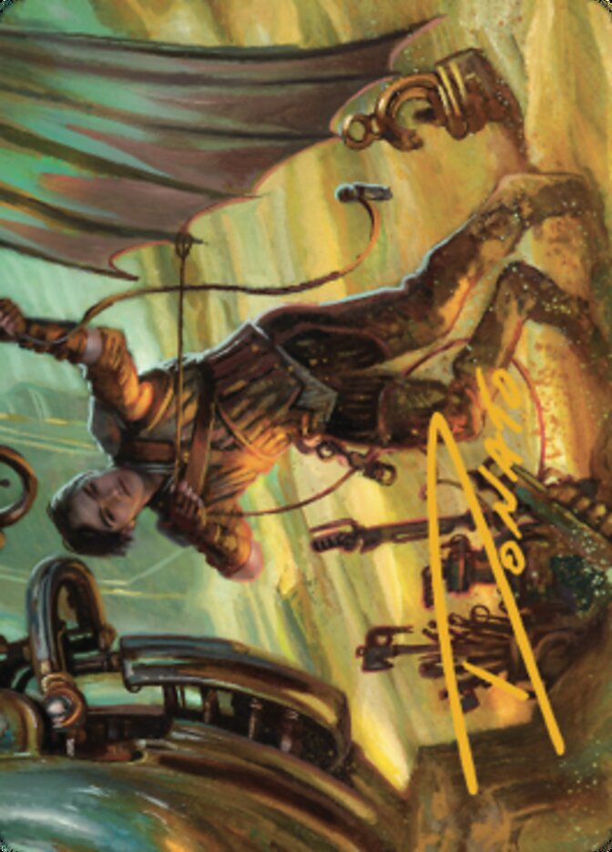 Mishra, Excavation Prodigy Art Card (Gold-Stamped Signature) [The Brothers' War Art Series] | Chromatic Games