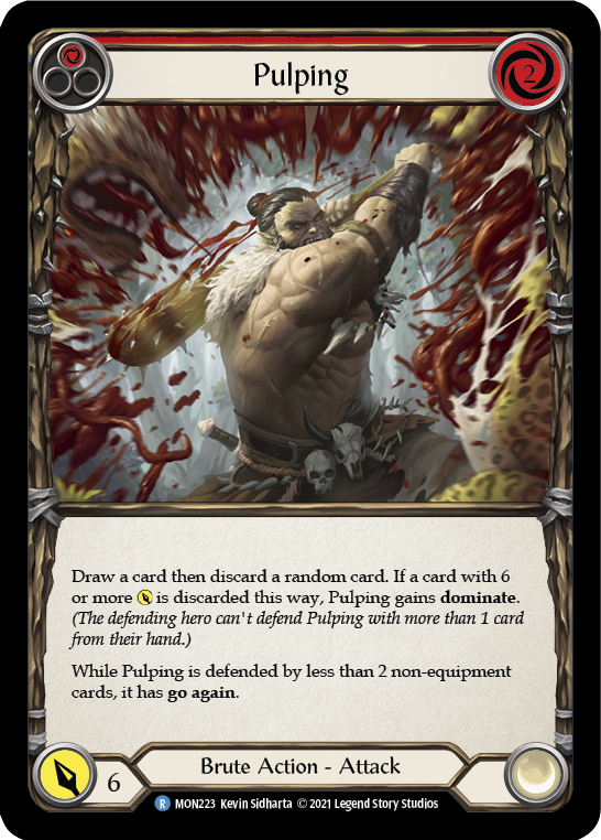 Pulping (Red) [MON223] (Monarch)  1st Edition Normal | Chromatic Games