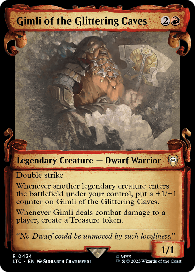 Gimli of the Glittering Caves [The Lord of the Rings: Tales of Middle-Earth Commander Showcase Scrolls] | Chromatic Games