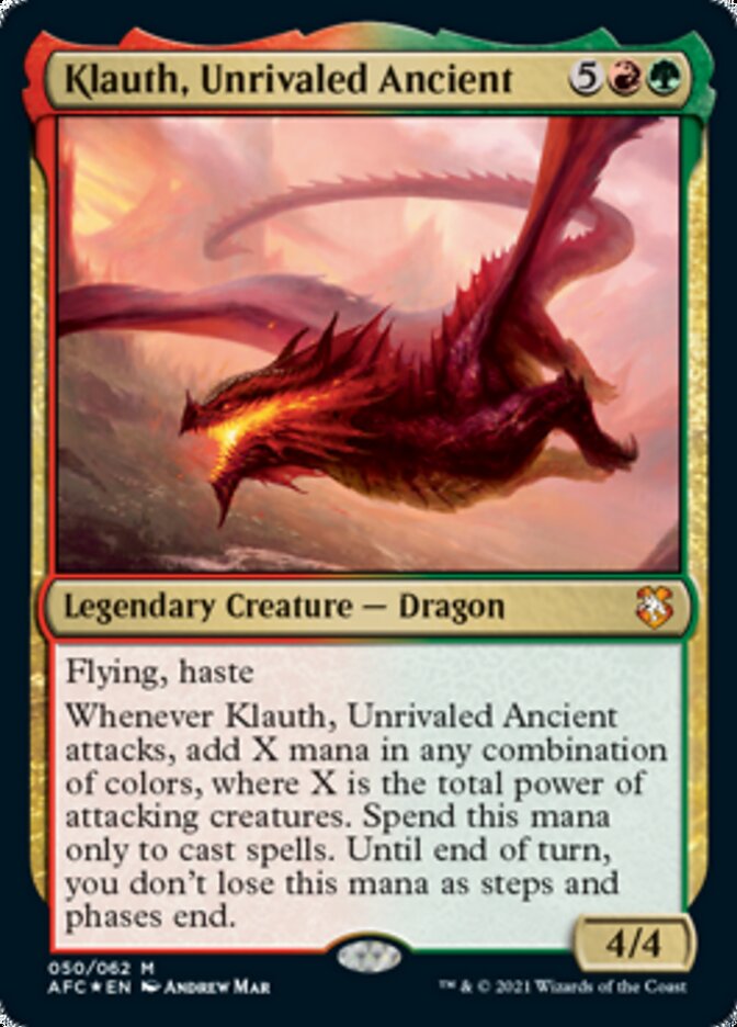 Klauth, Unrivaled Ancient [Dungeons & Dragons: Adventures in the Forgotten Realms Commander] | Chromatic Games