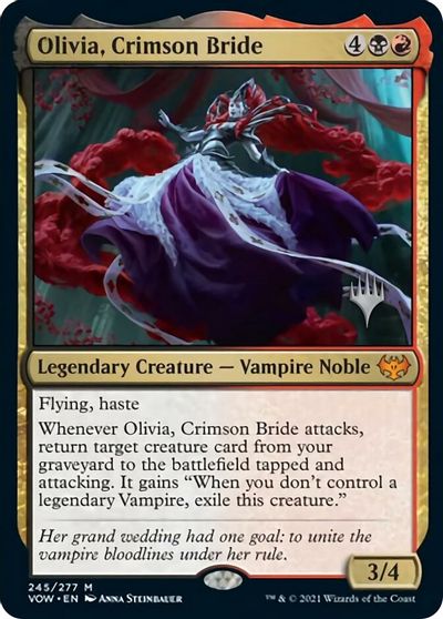 Olivia, Crimson Bride (Promo Pack) [Innistrad: Crimson Vow Promos] | Chromatic Games