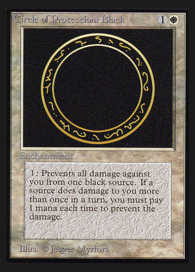 Circle of Protection: Black [Collectors' Edition] | Chromatic Games