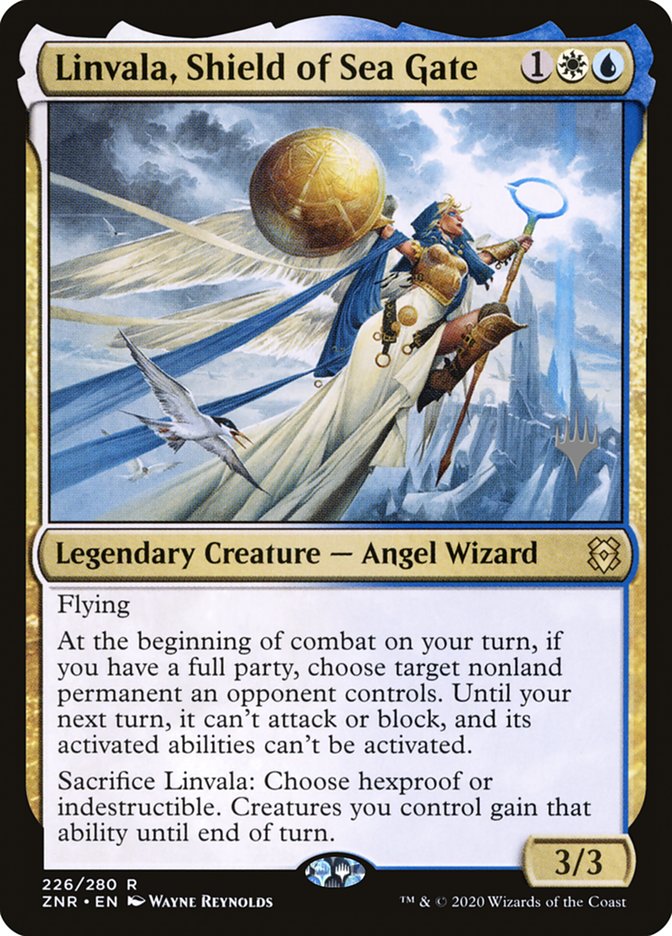 Linvala, Shield of Sea Gate (Promo Pack) [Zendikar Rising Promos] | Chromatic Games