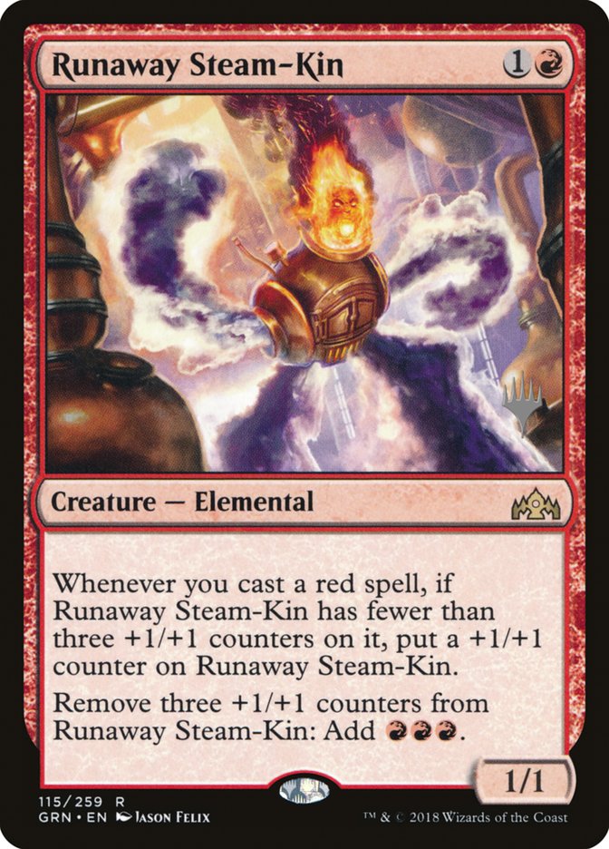 Runaway Steam-Kin (Promo Pack) [Guilds of Ravnica Promos] | Chromatic Games