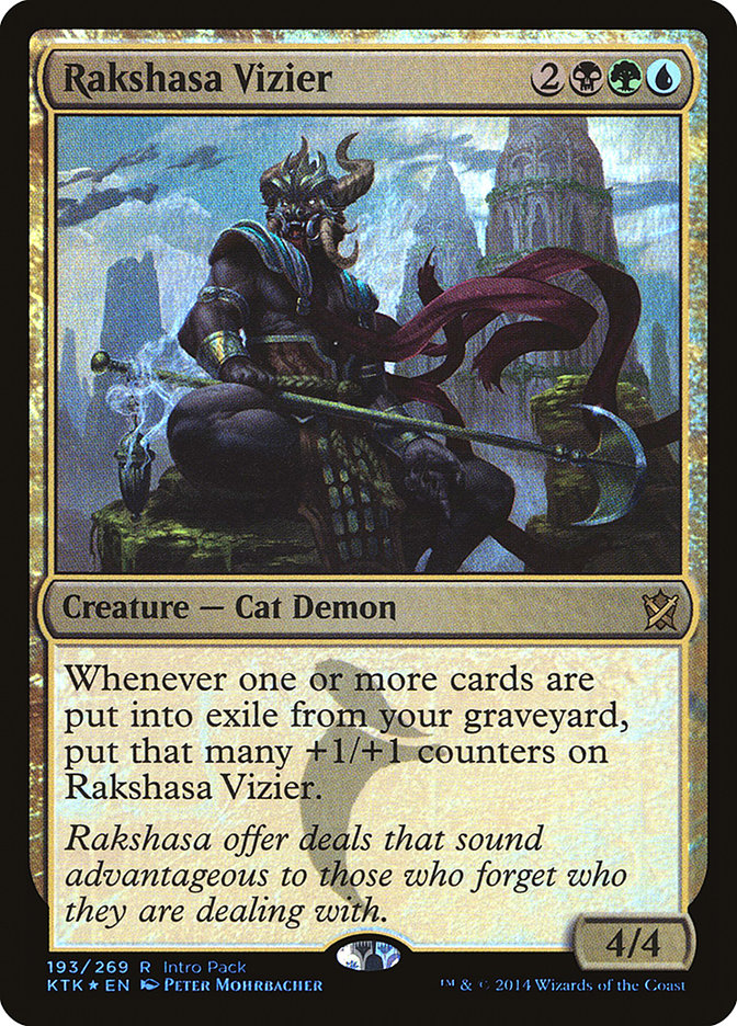 Rakshasa Vizier (Intro Pack) [Khans of Tarkir Promos] | Chromatic Games