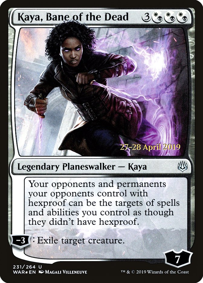 Kaya, Bane of the Dead [War of the Spark Prerelease Promos] | Chromatic Games