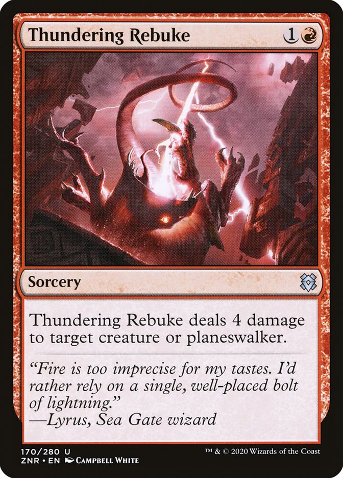 Thundering Rebuke [Zendikar Rising] | Chromatic Games