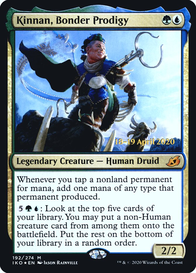 Kinnan, Bonder Prodigy [Ikoria: Lair of Behemoths Prerelease Promos] | Chromatic Games