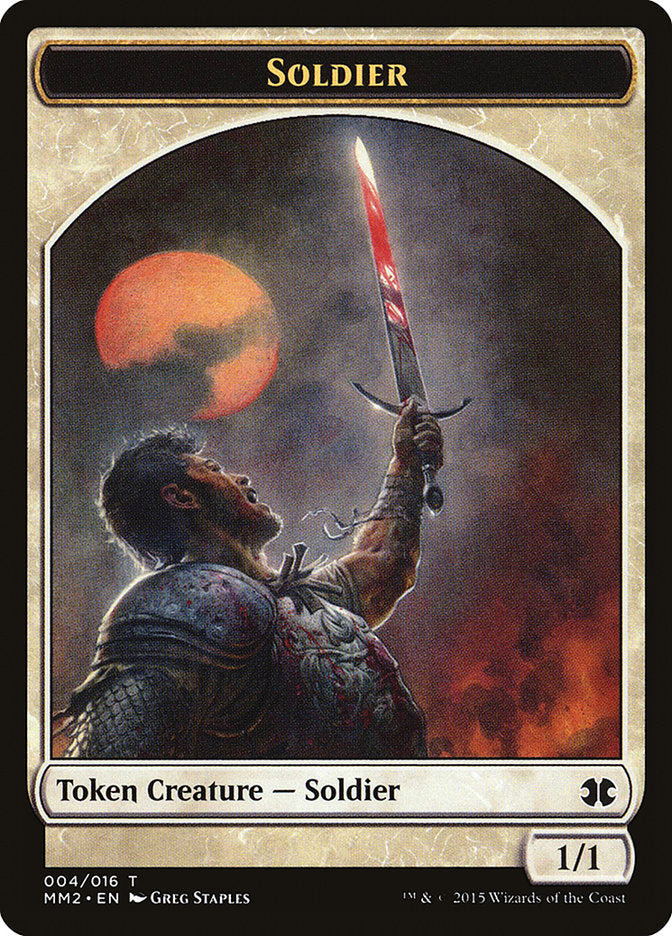 Soldier Token [Modern Masters 2015 Tokens] | Chromatic Games