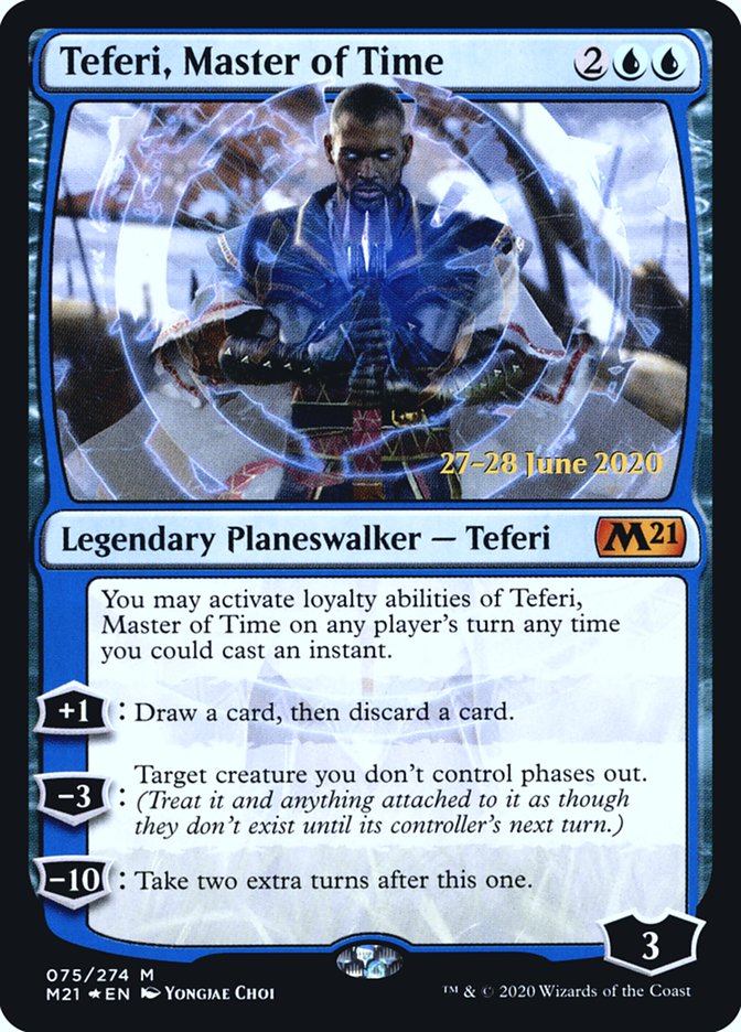 Teferi, Master of Time (75) [Core Set 2021 Prerelease Promos] | Chromatic Games