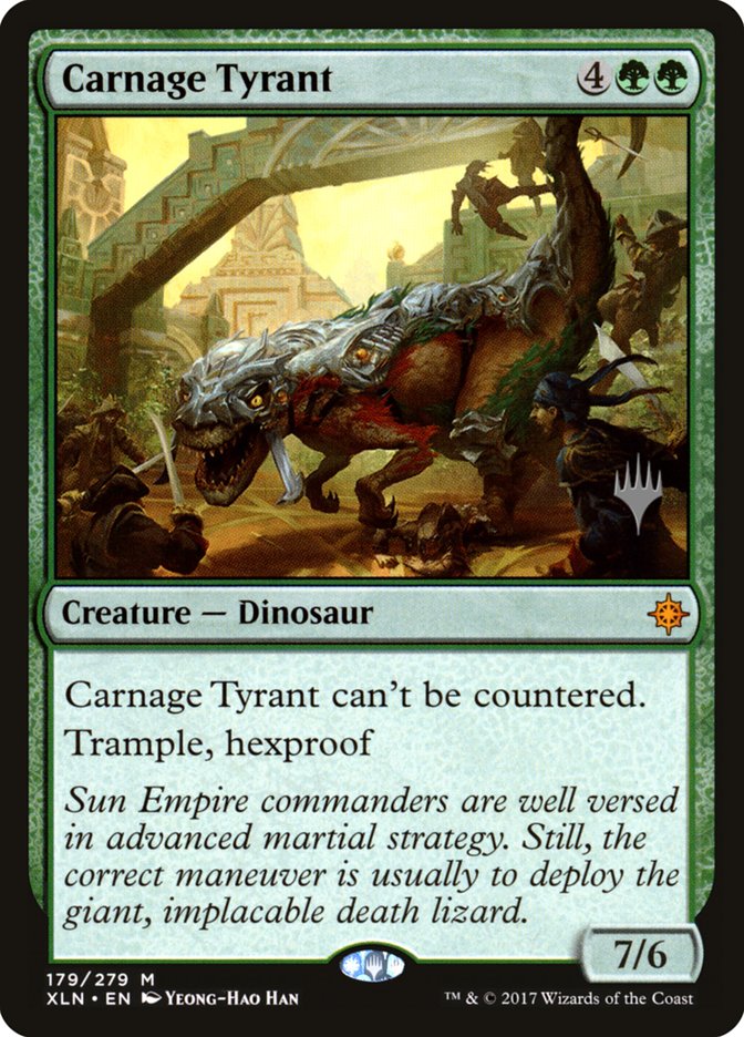 Carnage Tyrant (Promo Pack) [Ixalan Promos] | Chromatic Games