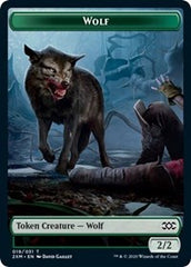 Wolf // Wurm (030) Double-Sided Token [Double Masters Tokens] | Chromatic Games