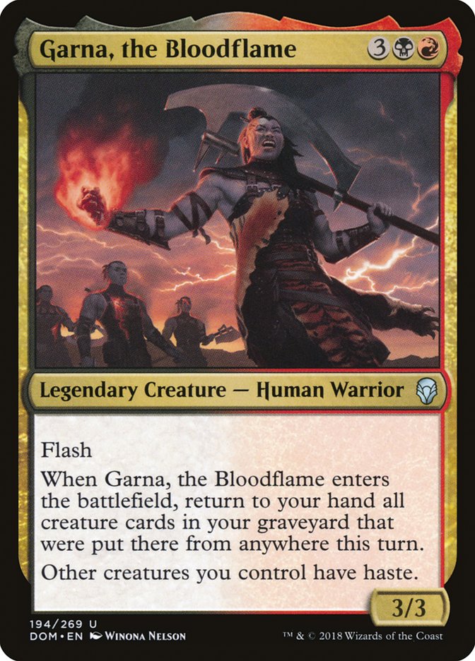 Garna, the Bloodflame [Dominaria] | Chromatic Games