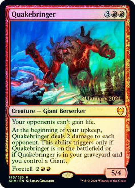 Quakebringer [Kaldheim Prerelease Promos] | Chromatic Games