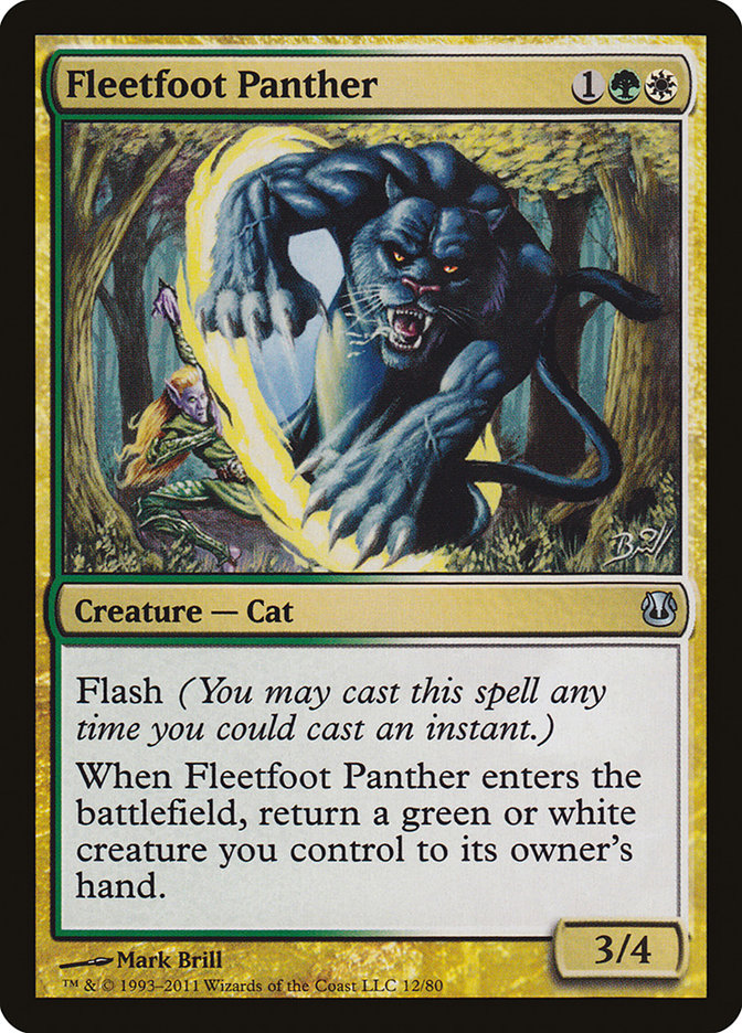 Fleetfoot Panther [Duel Decks: Ajani vs. Nicol Bolas] | Chromatic Games