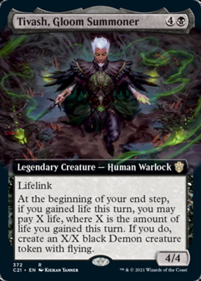 Tivash, Gloom Summoner (Extended Art) [Commander 2021] | Chromatic Games