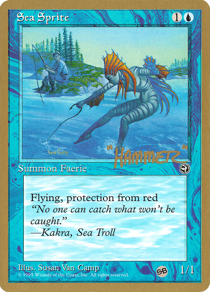 Sea Sprite (Shawn "Hammer" Regnier) (SB) [Pro Tour Collector Set] | Chromatic Games