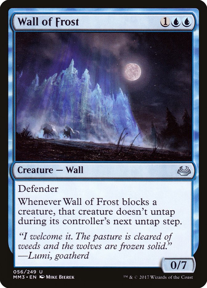 Wall of Frost [Modern Masters 2017] | Chromatic Games