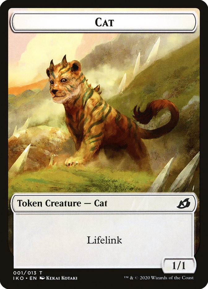 Cat Token [Ikoria: Lair of Behemoths Tokens] | Chromatic Games