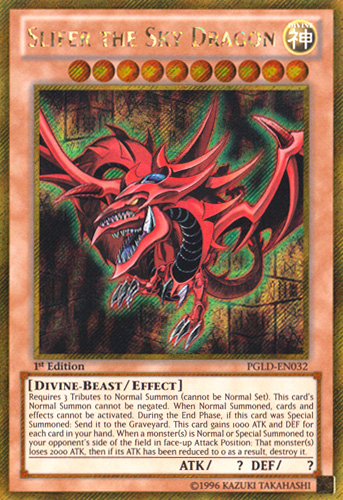 Slifer the Sky Dragon [PGLD-EN032] Gold Secret Rare | Chromatic Games