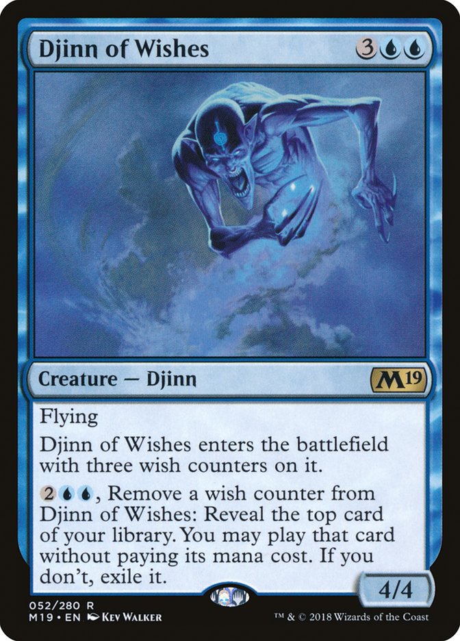 Djinn of Wishes [Core Set 2019] | Chromatic Games