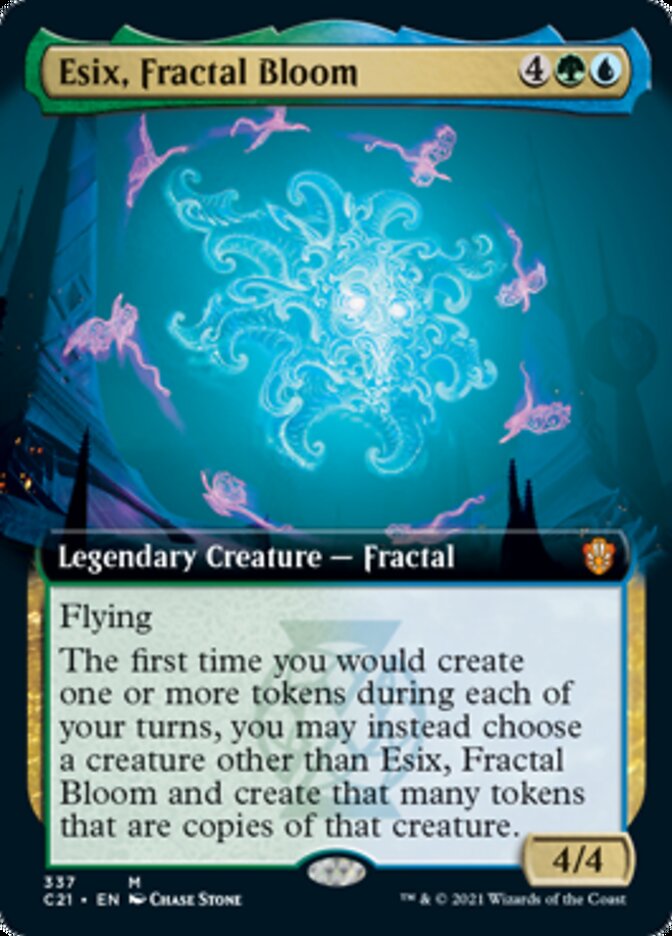 Esix, Fractal Bloom (Extended Art) [Commander 2021] | Chromatic Games