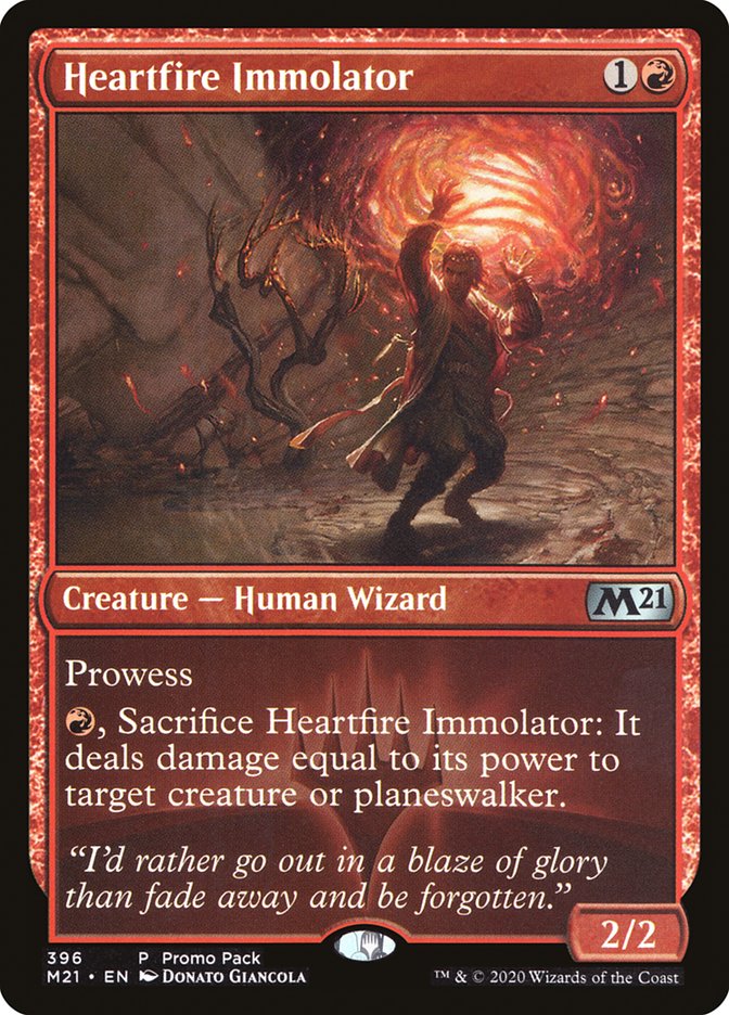 Heartfire Immolator (Promo Pack) [Core Set 2021 Promos] | Chromatic Games