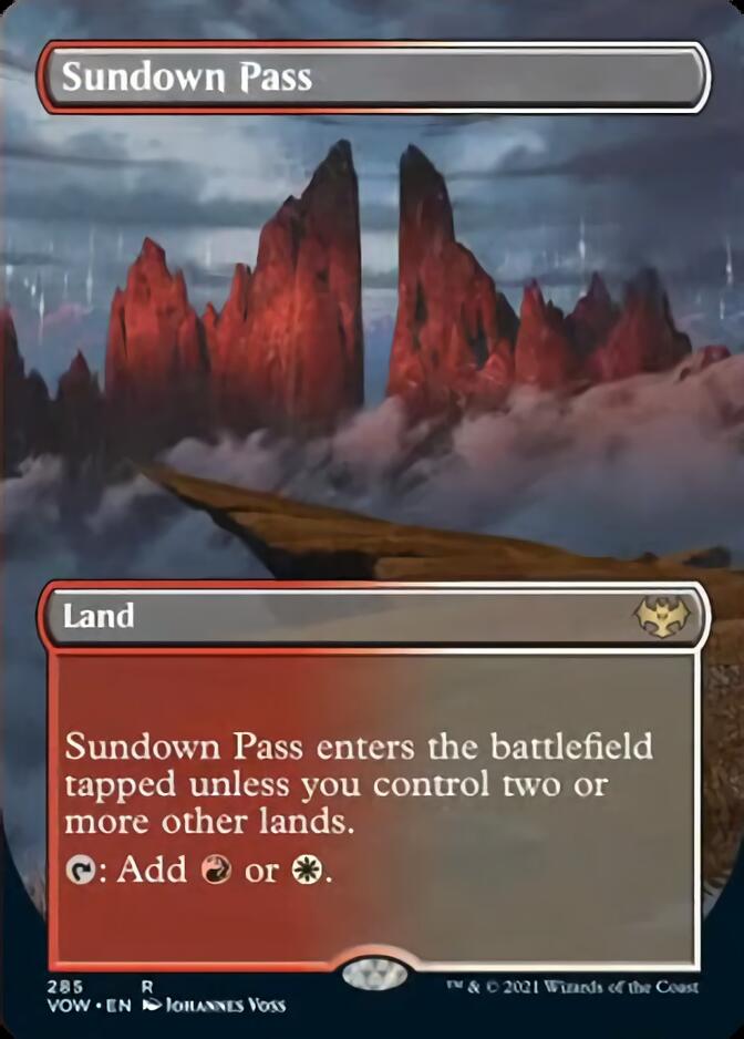 Sundown Pass (Borderless Alternate Art) [Innistrad: Crimson Vow] | Chromatic Games