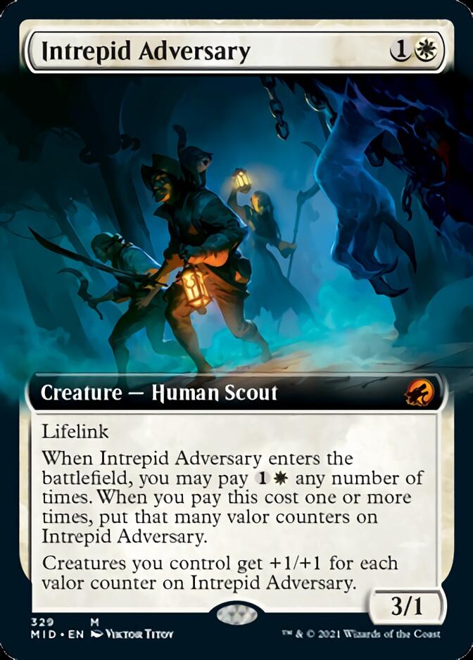 Intrepid Adversary (Extended Art) [Innistrad: Midnight Hunt] | Chromatic Games