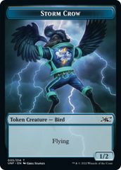 Zombie Employee // Storm Crow Double-Sided Token [Unfinity Tokens] | Chromatic Games