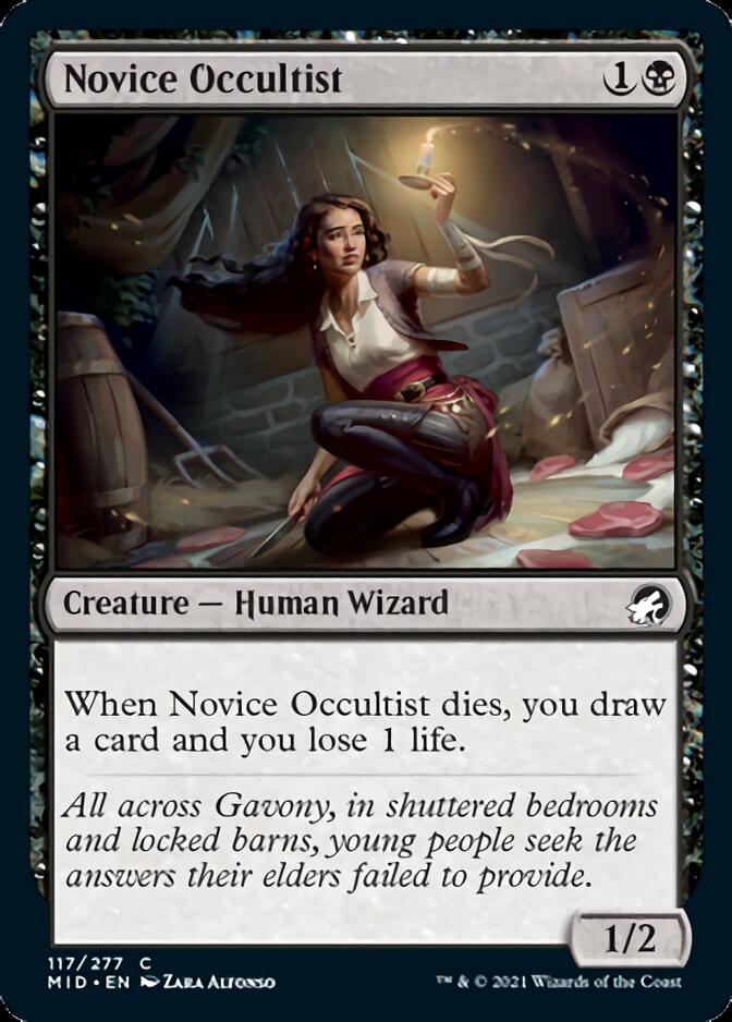 Novice Occultist [Innistrad: Midnight Hunt] | Chromatic Games