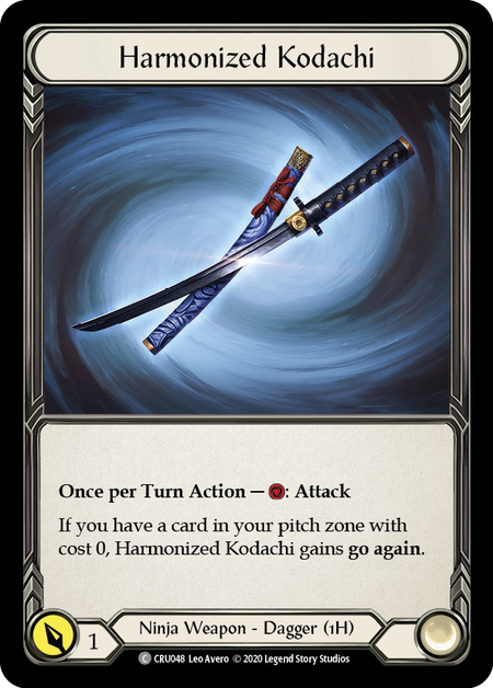 Harmonized Kodachi [U-CRU048] (Crucible of War Unlimited)  Unlimited Rainbow Foil | Chromatic Games