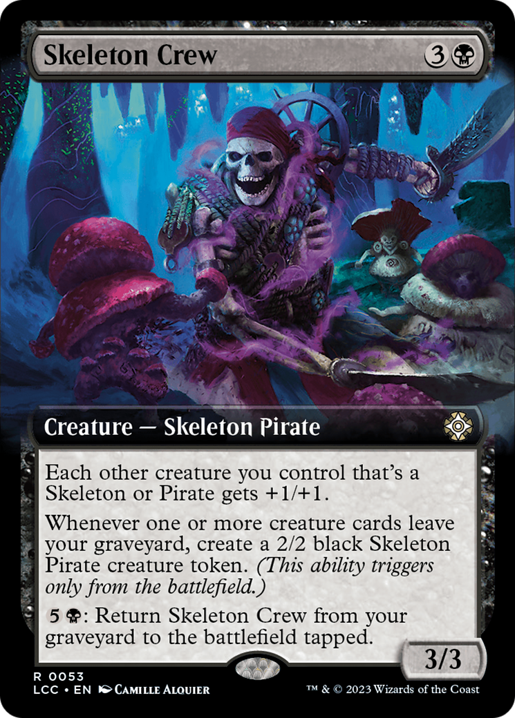 Skeleton Crew (Extended Art) [The Lost Caverns of Ixalan Commander] | Chromatic Games