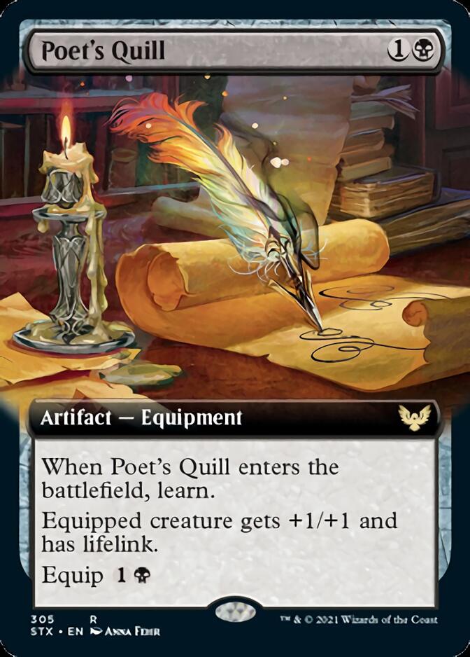 Poet's Quill (Extended Art) [Strixhaven: School of Mages] | Chromatic Games