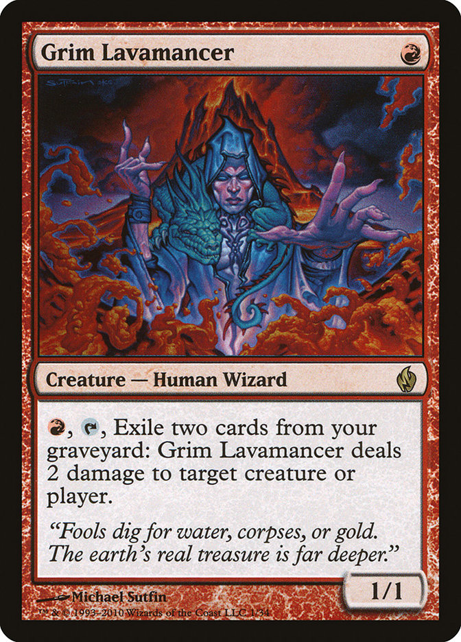 Grim Lavamancer [Premium Deck Series: Fire and Lightning] | Chromatic Games