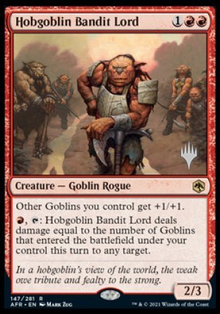 Hobgoblin Bandit Lord (Promo Pack) [Dungeons & Dragons: Adventures in the Forgotten Realms Promos] | Chromatic Games