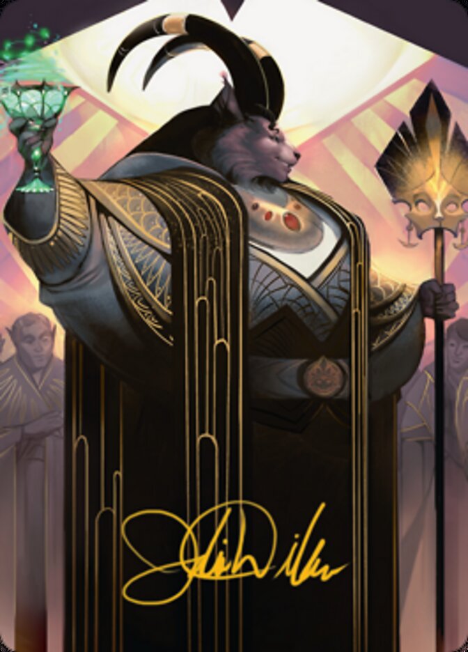 Jetmir, Nexus of Revels 2 Art Card (Gold-Stamped Signature) [Streets of New Capenna Art Series] | Chromatic Games